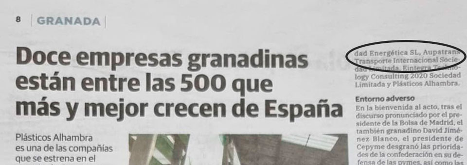 Aupatrans entre las 500 mejores empresas de España, según CEPYME
